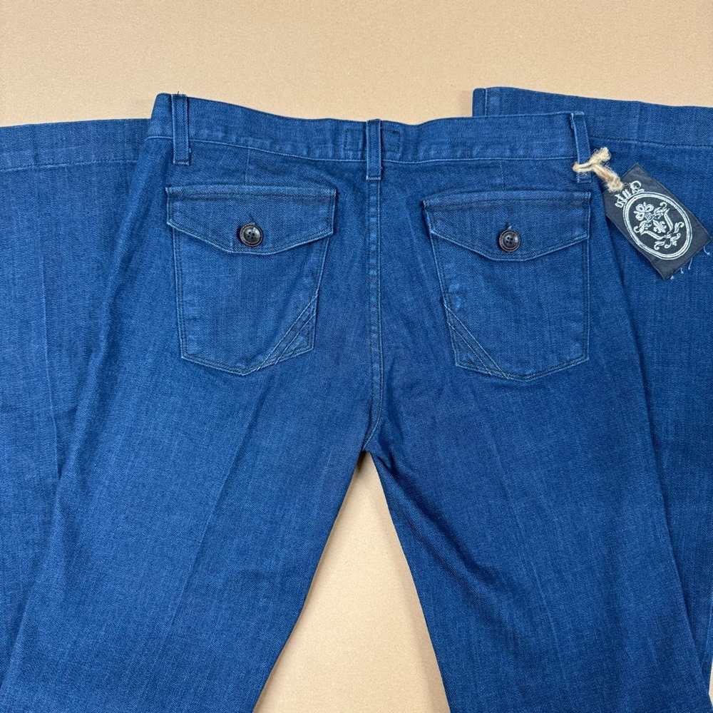 SALE ANLO LOW-MID RISE KICK FLARE JEANS - Picture 10 of 12